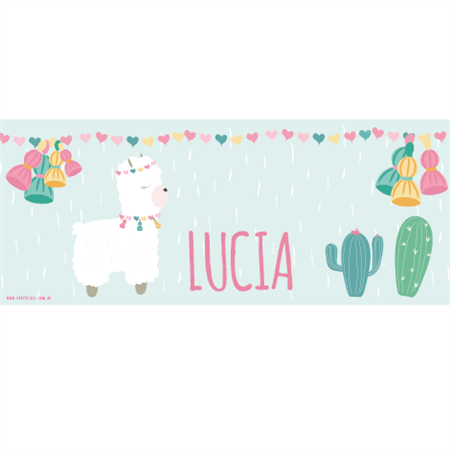 Banner de papel Llama